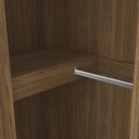 Ver imagem 4 de Quarto Modulado Adapt 9 Portas 4 Gavetas MDP 465cm Nogueira