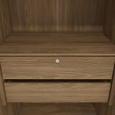 Ver mais imagens de Quarto Modulado Adapt 9 Portas 4 Gavetas MDP 465cm Nogueira