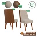 Ver imagem 7 de Kit com 6 Cadeiras em Madeira Maciça Romero