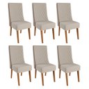 Ver imagem 2 de Kit com 6 Cadeiras em Madeira Maciça Romero