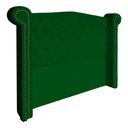 Ver imagem 2 de Conjunto Sienna Cabeceira e Recamier Casal 140 Cm Suede Verde - LM DECOR