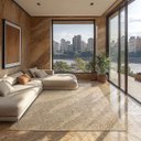 Ver imagem 2 de Tapete Sala Sisal Eco Terra Areia 1,95x2,50m São Carlos