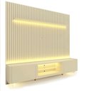 Ver imagem 2 de Rack com Painel Ripado para Tv até 85 Polegadas Led Pés Vidro 230cm Nobre/splendore Yescasa