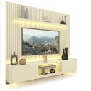 Ver imagem 7 de Rack com Painel Ripado para Tv até 85 Polegadas Led Pés Vidro 230cm Nobre/splendore Yescasa