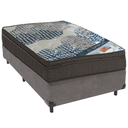 Ver imagem 1 de Cama Box e Colchão Iso Superpocket Molas Ensacadas Solteiro Ortobom: Cinza