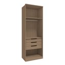 Ver imagem 2 de Modulo 2 Portas e 3 Gavetas Setiba Plus 245 cm Rimo Carvalho/Palha Móveis Rimo