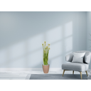 Ver imagem 2 de Planta Árvore Artificial Grass Com Flor 90 cm Kit + Vaso E. Bege 30 cm