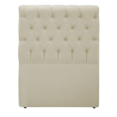 Cabeceira Box Shop Paris Solteiro 90cm Em Couro Sintético Bege