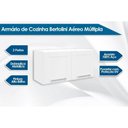 Ver imagem 4 de Armário Aéreo P/ Cozinha Múltipla 6000 C/ 2 Portas 70cm Branco - Bertolini