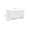 Ver imagem 2 de Armário Aéreo P/ Cozinha Múltipla 6000 C/ 2 Portas 70cm Branco - Bertolini