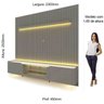 Rack com Painel Ripado para Tv até 85 Polegadas Led Pés Vidro 230cm Nobre/splendore Yescasa - 3