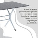 Ver mais imagens de Conjunto Sala de Jantar Mesa Retangular 100x60cm Tampo Granito Ocre 4 Cadeiras Paraty Branco/Paraopeba
