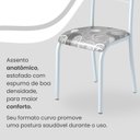 Ver imagem 5 de Conjunto Sala de Jantar Mesa Retangular 100x60cm Tampo Granito Ocre 4 Cadeiras Paraty