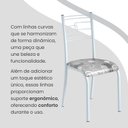 Ver imagem 6 de Conjunto Sala de Jantar Mesa Retangular 100x60cm Tampo Granito Ocre 4 Cadeiras Paraty