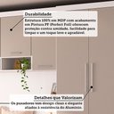 Ver imagem 5 de Quarto Modulado Queen com Guarda-roupas Maleiro e Cabeceira Alpes Master Luciane Móveis