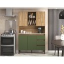 Ver imagem 2 de Armário Kit Cozinha com 4 Portas, 3 Gavetas AC4430 Carvalho Bege/Oak/Arbo/Petra