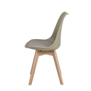 Ver imagem 4 de Conjunto Mesa Redonda Chanfrada Preta Eames 90cm + 4 Cadeiras Fendi Saarinen Wood - La Mobilia