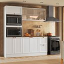 Ver imagem 1 de Cozinha Completa Modulada Americana com Vidro Reflecta 3 Peças Yescasa