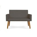 Ver imagem 4 de Kit 16 Poltrona Decortiva Pé Palito+2 Namoradeiras Cinza