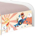 Ver imagem 3 de Cama Solteiro Infantil com Colchão Patrulha Ursinhos com Grade MDF Branco Casah