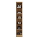 Ver imagem 3 de Guarda-Roupa 1 Porta MDF Ravi Marrom/Olmo Italiano