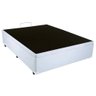 Cama Box Baú Casal Sintético Branco + Colchão Casal Espuma D33 Com EPS 16x138x188 - 3