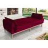 Sofá Cama Rivieira 2.10m - Vinho - 3