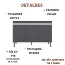 Ver imagem 5 de Balcão para Pia Manu 120 Cm Cinza Ajl