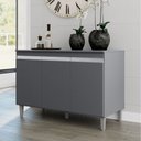 Ver imagem 2 de Balcão para Pia Manu 120 Cm Cinza Ajl