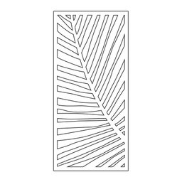Painel Vazado Divisória Mdf Honolulu Branco Decore Painéis e Divisórias 0,60x2,40m - 1