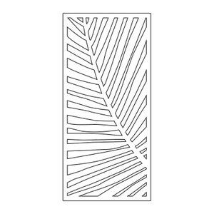 Painel Vazado Divisória Mdf Honolulu Branco Decore Painéis e Divisórias 0,60x2,40m