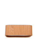 Ver imagem 1 de Lustre Plafon Madeira Arredondado 35x35cm - Freijó