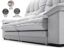 Ver imagem 5 de Sofá Bergamo 2,10m Retrátil e Reclinável Linho Soft Prata - Netsofas