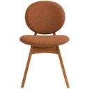 Ver imagem 2 de Cadeira para Sala de Jantar Cozinha Estofada Rattan Ibis L02 Bouclê Terracota - Lyam Decor