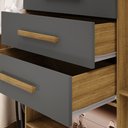 Ver imagem 7 de Guarda-Roupa Casal 6 Portas e 3 Gavetas Imperial Marrom/Nature/Alasca
