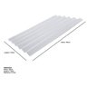 Kit com 10 Telhas Policarbonato 183cm X 110cm Onda Alta - 2