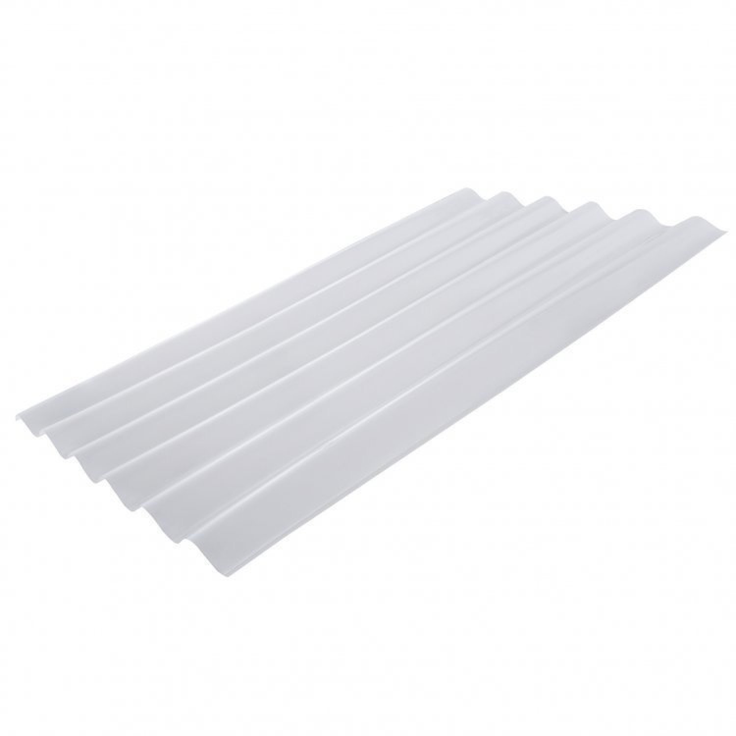 Kit com 10 Telhas Policarbonato 183cm X 110cm Onda Alta