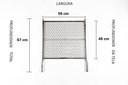 Ver imagem 3 de Grelha Moeda Inox 50cm + Suporte Inox para Churrasqueiras