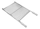 Ver imagem 2 de Grelha Moeda Inox 50cm + Suporte Inox para Churrasqueiras