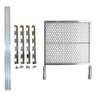 Grelha Moeda Inox 50cm + Suporte Inox para Churrasqueiras - 1