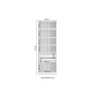 Guarda Roupa  Closet Modulado Componível 2 portas 80cm Linha Modulado Adapt N535 Kappesberg- Branco - 2