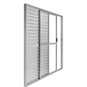 Ver imagem 2 de Porta Balcão 3 Folhas Aluminio Brilhante C/ Trinco 2,10x1,20