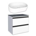 Ver imagem 1 de Gabinete Para Banheiro Gaia 60 com Cuba Nimbus Cozimax Branco