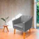 Ver imagem 2 de Kit com 2 Cadeiras Poltrona para Sala Moderna e Versátil Millie Corino