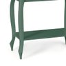 Bancada Aparador Mini Lavabo 1 Gaveta Pés Luiz Xv Dália 3062 Linz Móveis - Verde Musgo/imbuia Glazer - 3