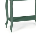 Ver imagem 3 de Bancada Aparador Mini Lavabo 1 Gaveta Pés Luiz Xv Dália 3062 Linz Móveis - Verde Musgo/imbuia Glazer
