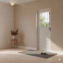 Ver imagem 1 de Porta Social de Alumínio Branco 210x80 Lado Esquerdo Linha 25