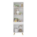 Ver imagem 3 de Paneleiro 2 Portas Veneza Gw Multimóveis Mp3739 Branco