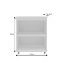 Ver imagem 4 de Armário Balcão Multiuso 1 Porta Yescasa Branco
