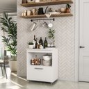 Ver imagem 1 de Armário Balcão Multiuso 1 Porta Yescasa Branco